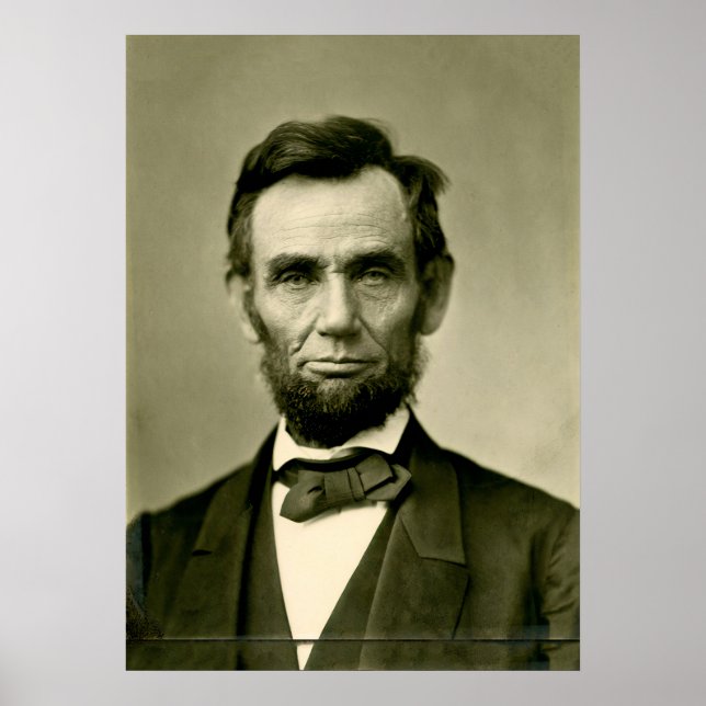 Abraham Lincoln president usa united states americ Poster (Front)