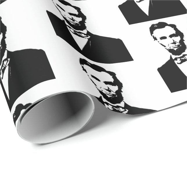 Abraham Lincoln President USA United States Wrapping Paper (Roll Corner)