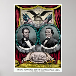 Abraham Lincoln Presidential Campaign 1864 Poster