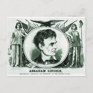 Abraham Lincoln Presidential Candidate Postcard