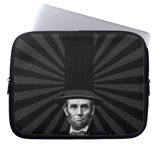 Abraham Lincoln Presidential Fashion Statement Laptop Sleeve (Front)