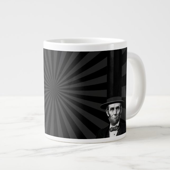 Abraham Lincoln Presidential Fashion Statement Large Coffee Mug (Front Right)