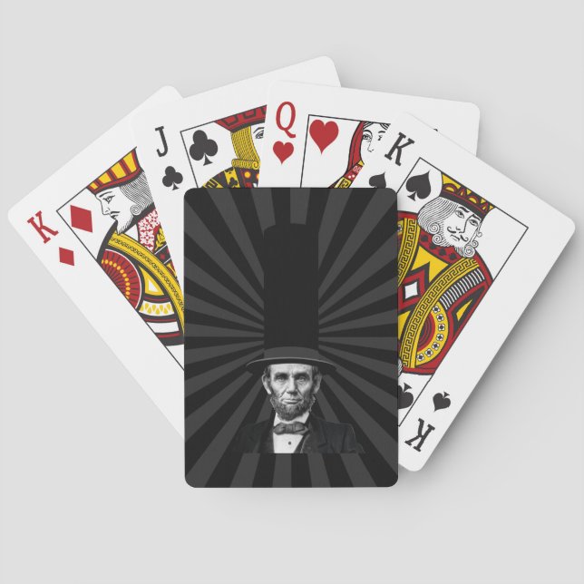 Abraham Lincoln Presidential Fashion Statement Playing Cards (Back)