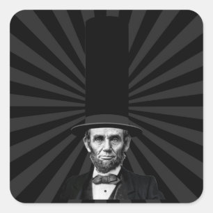 Abraham Lincoln Presidential Fashion Statement Square Sticker