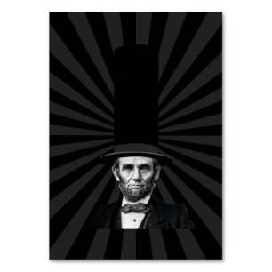 Abraham Lincoln Presidential Fashion Statement Table Number