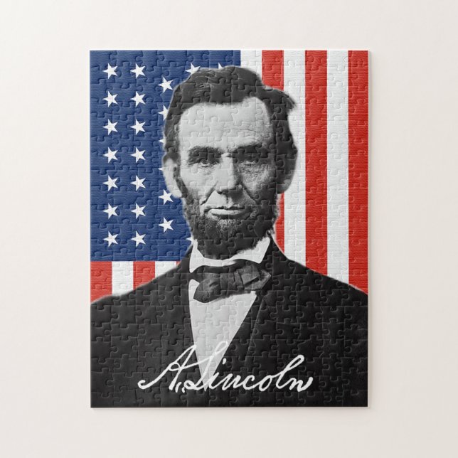 Abraham Lincoln Puzzle (Vertical)