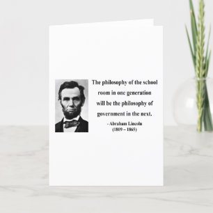 Abraham Lincoln Quote 11b Card