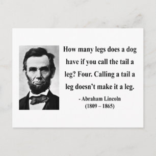 Abraham Lincoln Quote 13b Postcard