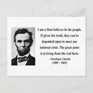Abraham Lincoln Quote 14b Postcard