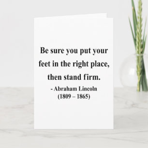 Abraham Lincoln Quote 16a Card