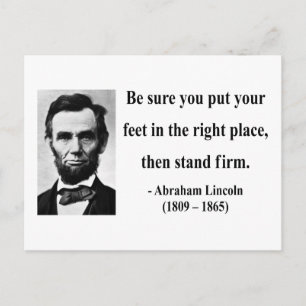 Abraham Lincoln Quote 16b Postcard