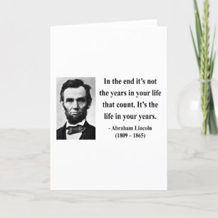 Abraham Lincoln Quote 2b Card