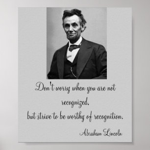 Abraham Lincoln Quote Poster
