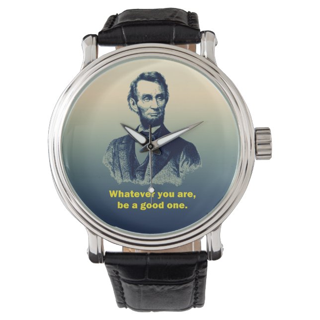 Abraham Lincoln Quote Watch (Front)