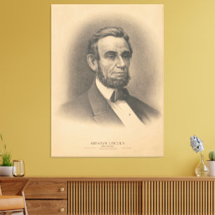 Abraham Lincoln, ‘Savior of his country’ Canvas Print
