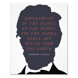 Abraham Lincoln Silhouette Photo Print