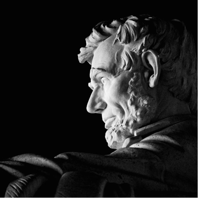 Abraham Lincoln Standing Photo Sculpture (Front)