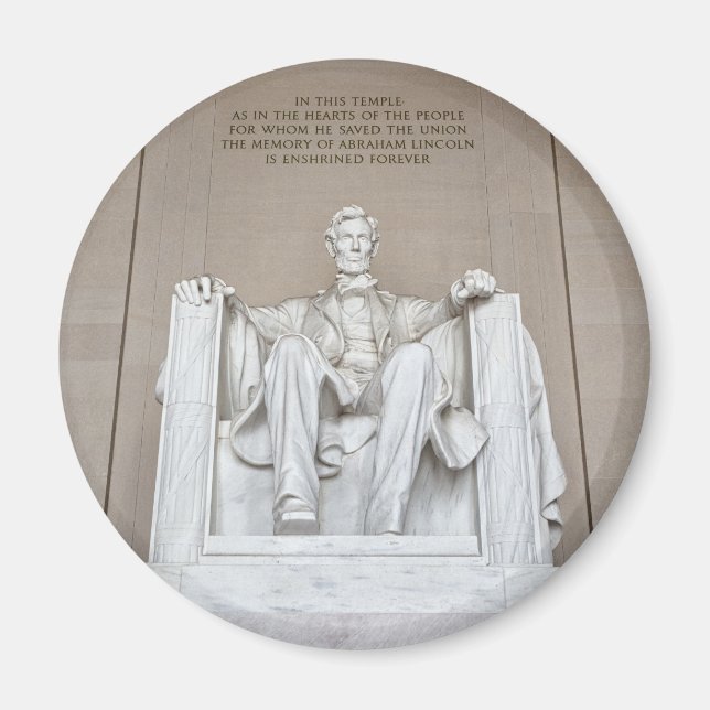 Abraham Lincoln Statue Magnet (Front)