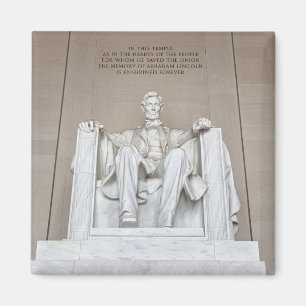 Abraham Lincoln Statue Magnet