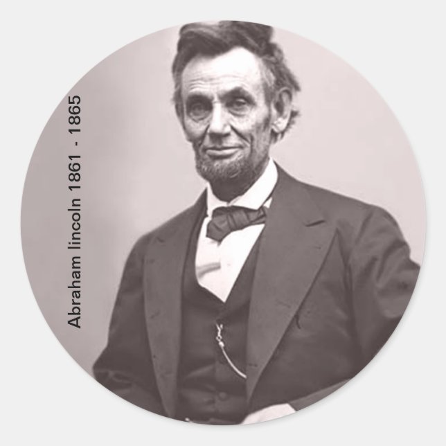 Abraham lincoln Sticker (Front)