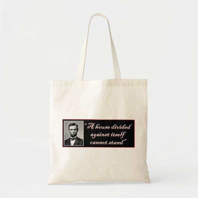 Abraham Lincoln Tote Bag (Front)