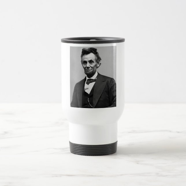 Abraham Lincoln Travel Mug (Center)