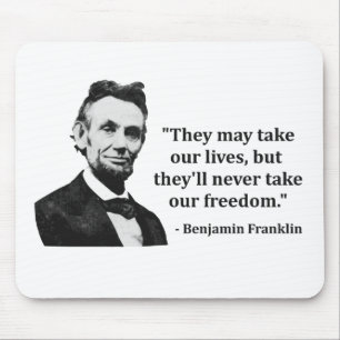 Abraham Lincoln Troll Quote Mouse Mat