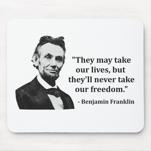 Abraham Lincoln Troll Quote Mouse Mat (Front)