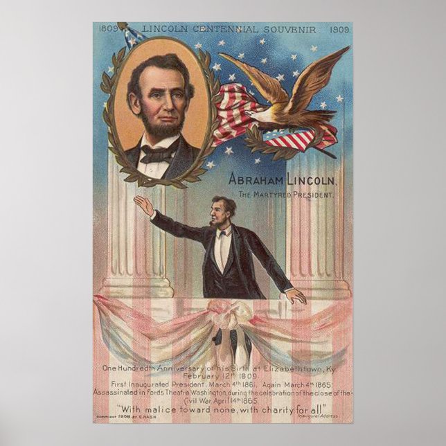 Abraham Lincoln Vintage Poster (Front)