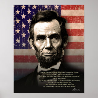 Abraham Lincoln- "You are Sure to be Happy Again" Poster