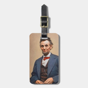 Abraham Lincolon Luggage Tag