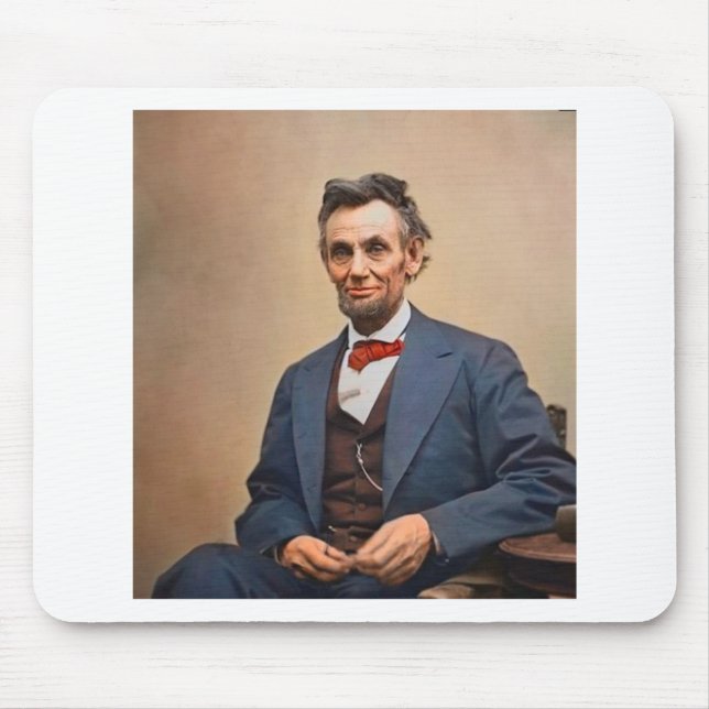 Abraham Lincolon Mouse Mat (Front)