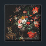 Abraham Mignon The Overturned Bouquet. Floral Magnet<br><div class="desc">Abraham Mignon "The Overturned Bouquet" magnet. Floral renaissance art.</div>