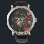 Abraham Mignon The Overturned Bouquet. Floral Watch<br><div class="desc">Abraham Mignon "The Overturned Bouquet" watch. Floral renaissance art.</div>
