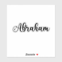 Abraham Name - Handwritten Calligraphy