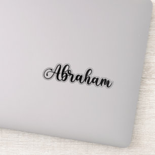 Abraham Name - Handwritten Calligraphy