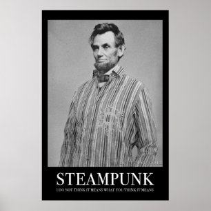 Abraham Steampunk Poster