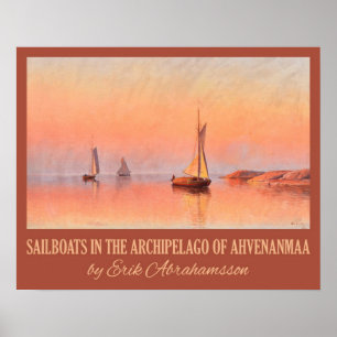 Abrahamsson’s Sailboats art poster