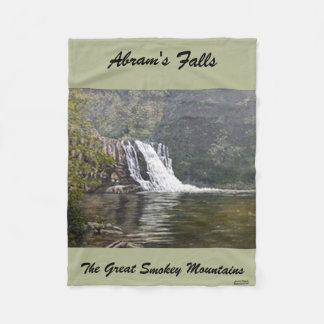 Abrams Falls-Smokey Mountains  Fleece Blanket
