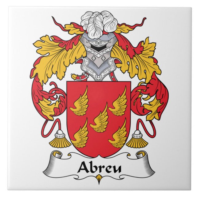 Abreu Family Crest Tile (Front)