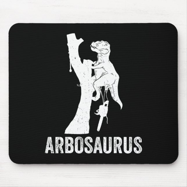 Abrosaurus Arborist Tree Climbing Tree Cutter Arbo Mouse Mat (Front)