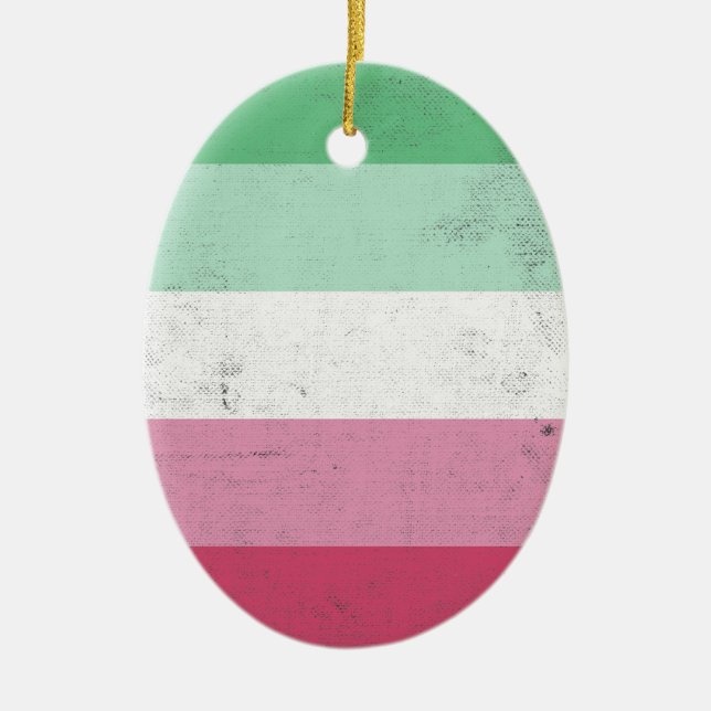 Abrosexual Ceramic Tree Decoration (Front)