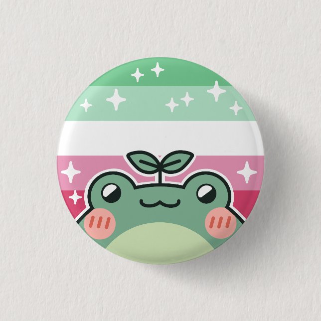 Abrosexual LGBT Pride Flag Frog 3 Cm Round Badge (Front)