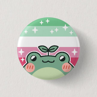 Abrosexual LGBT Pride Flag Frog 3 Cm Round Badge