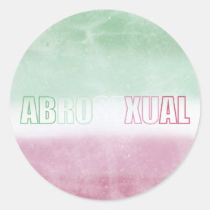 Abrosexual pride flag sticker