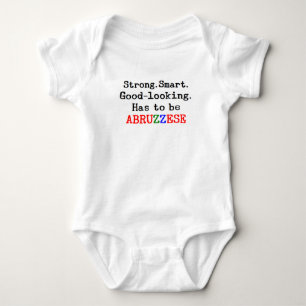 abruzzese strong baby bodysuit