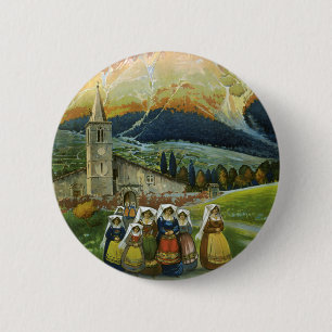 Abruzzo 6 Cm Round Badge