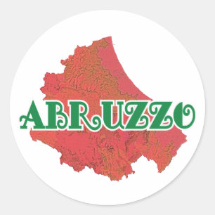 Abruzzo Classic Round Sticker