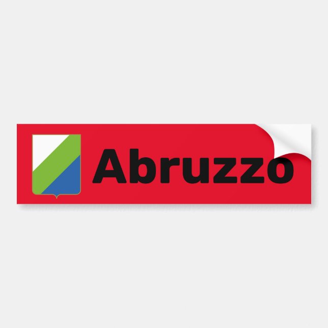 Abruzzo flag (Italia) Bumper Sticker (Front)