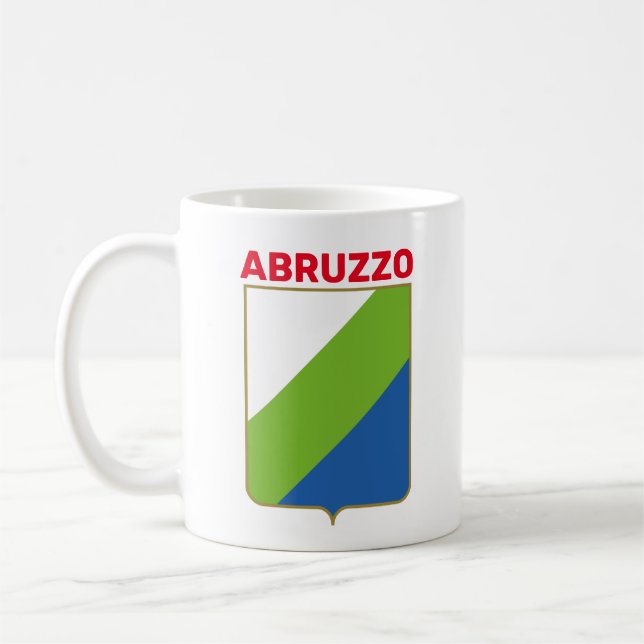 Abruzzo flag (Italia) Coffee Mug (Left)